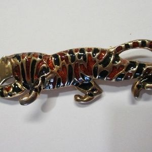 Vintage Jaguar in Motion Brooch/Pin